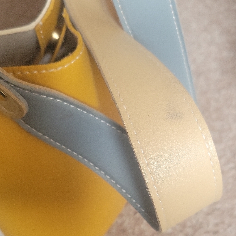 Yellow and White Women Bag - Picture 14 of 14